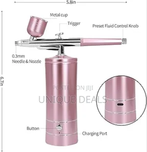 Airbrush Kit With Compressor - 48psi Rechargeable Cordless