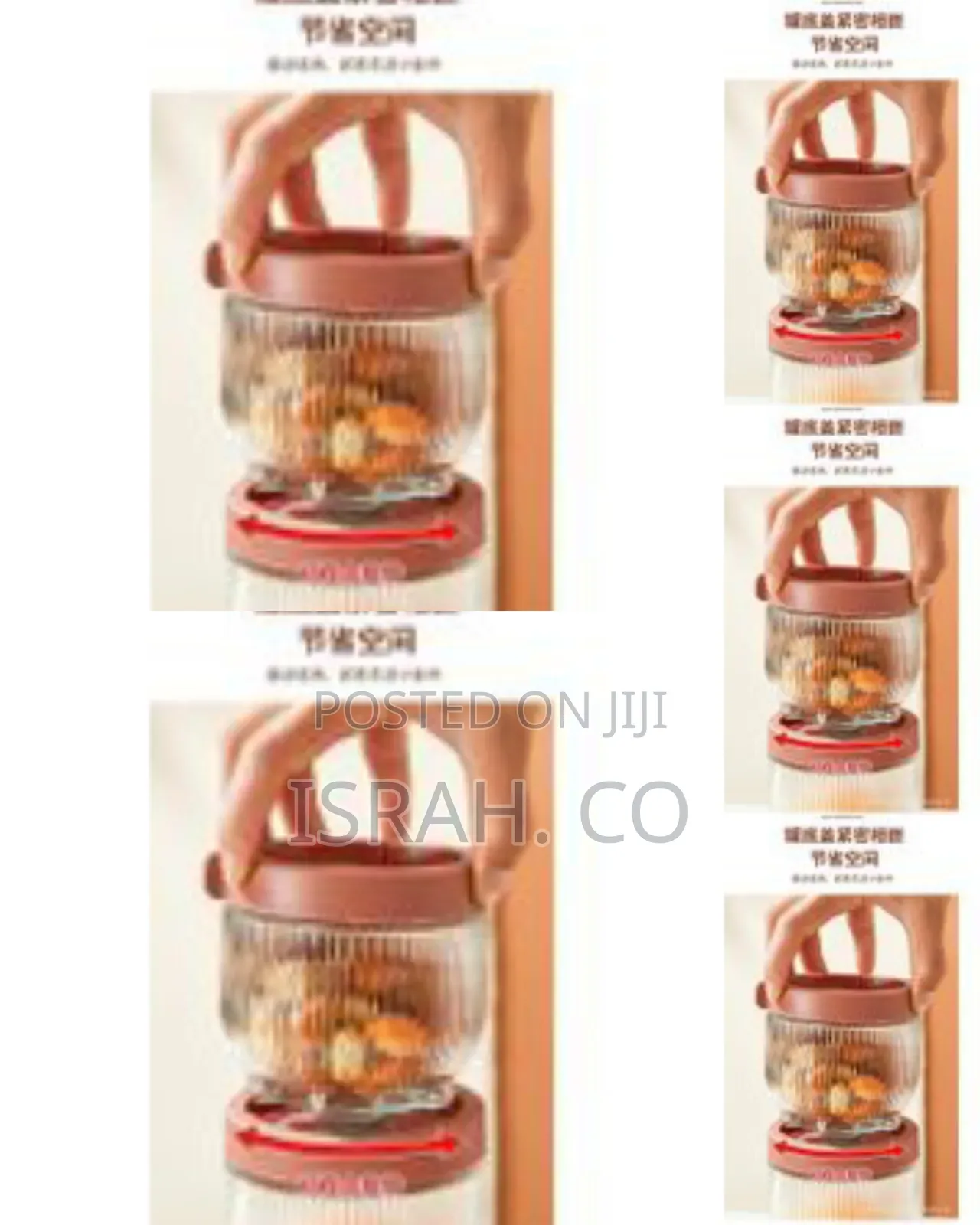 3 Pieces Glass Storage Jars,Glass Food Storage Containers