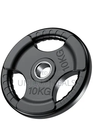 Rubber Grip Plates for Barbell, 2-Inch Weight Plates
