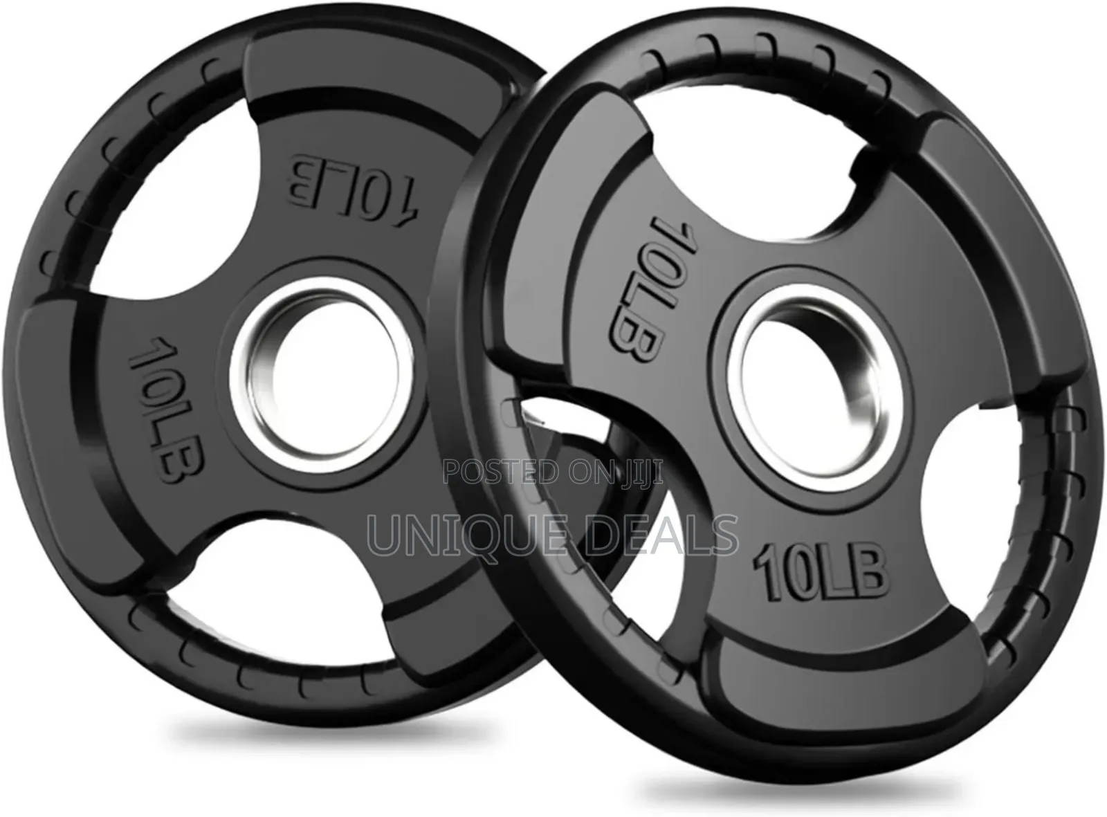 Rubber Grip Plates for Barbell, 2-Inch Weight Plates