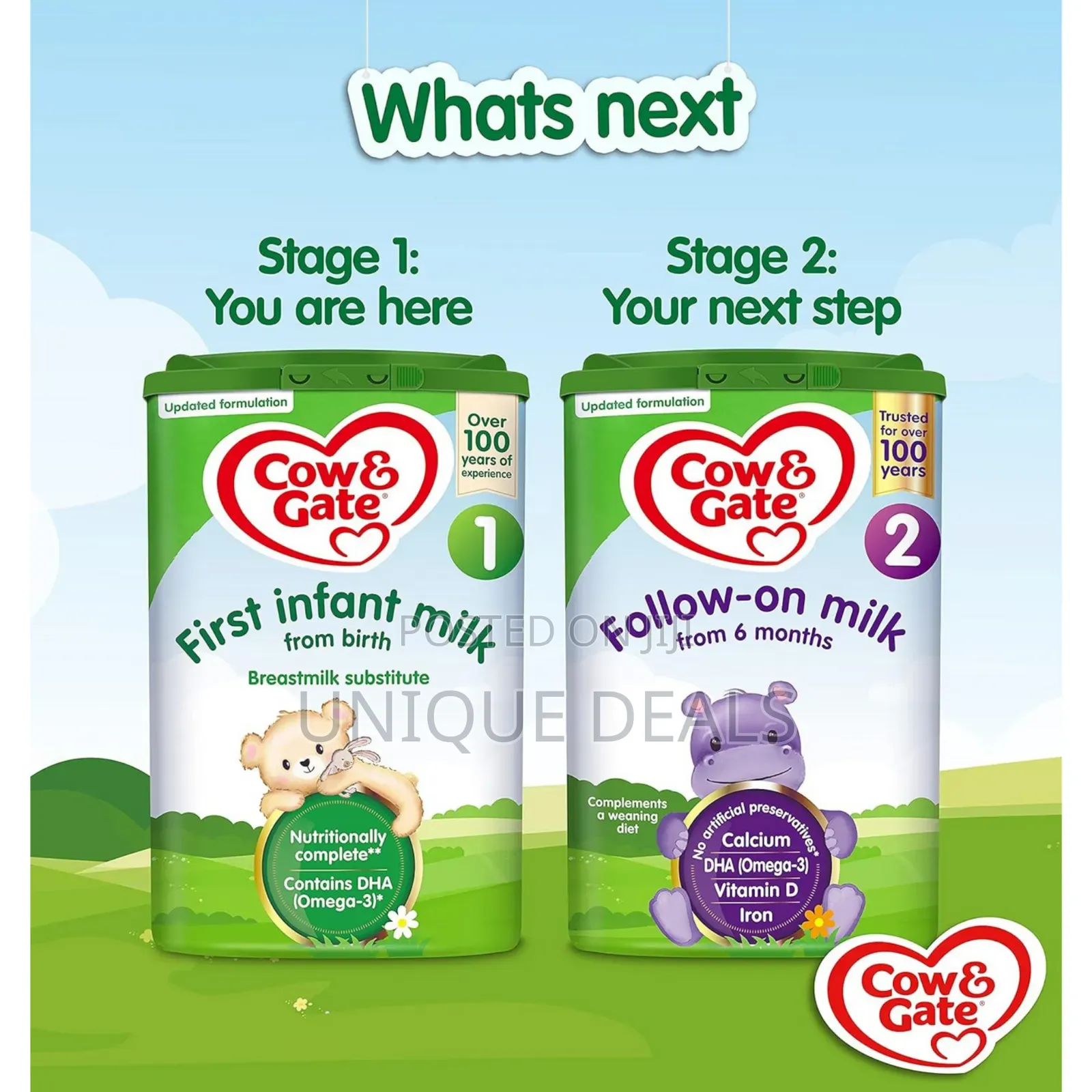 Cow Gate 2 Follow-on Baby Milk Powder (6-12m) - 800g