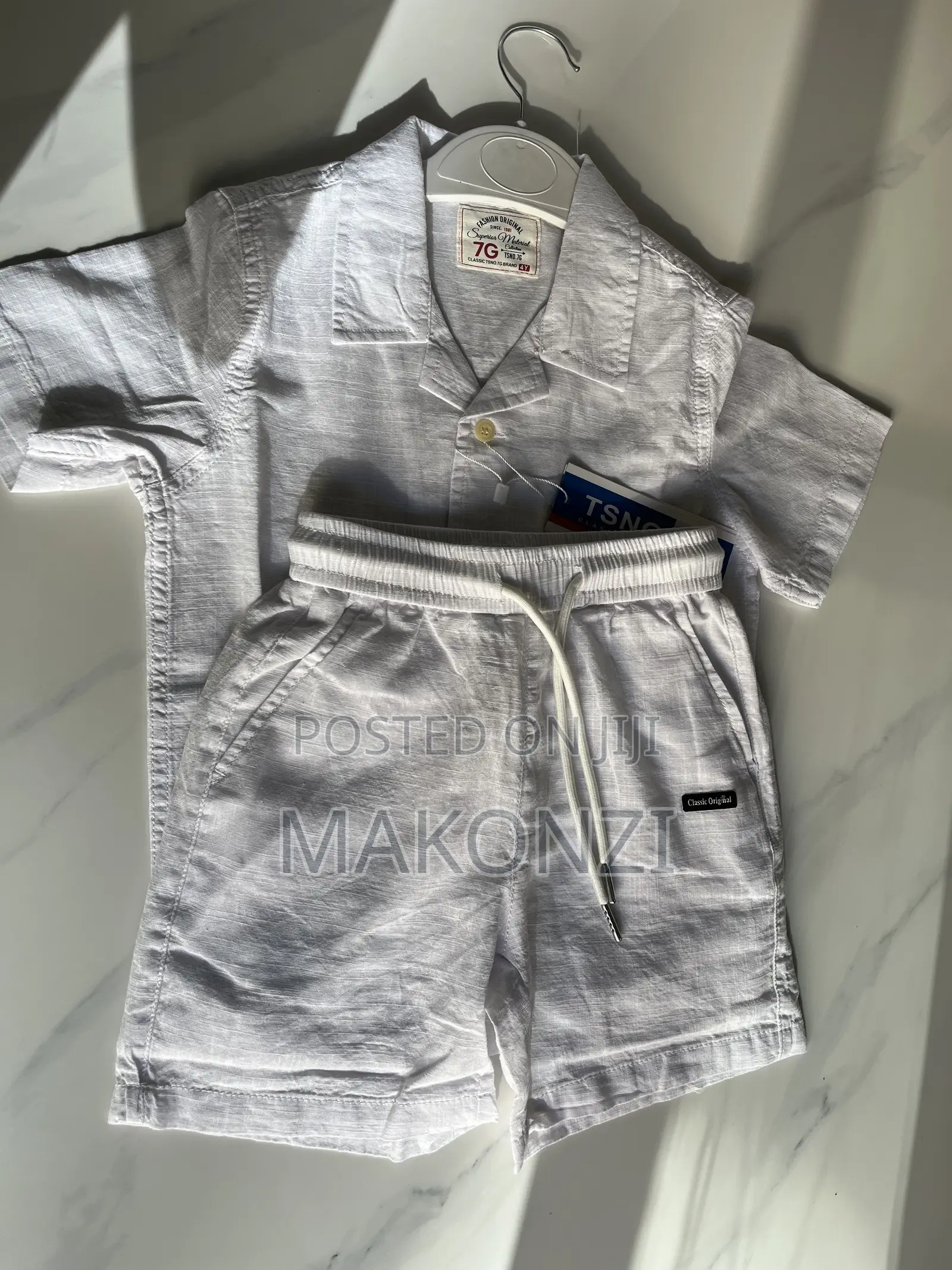Boys Linen Two Piece