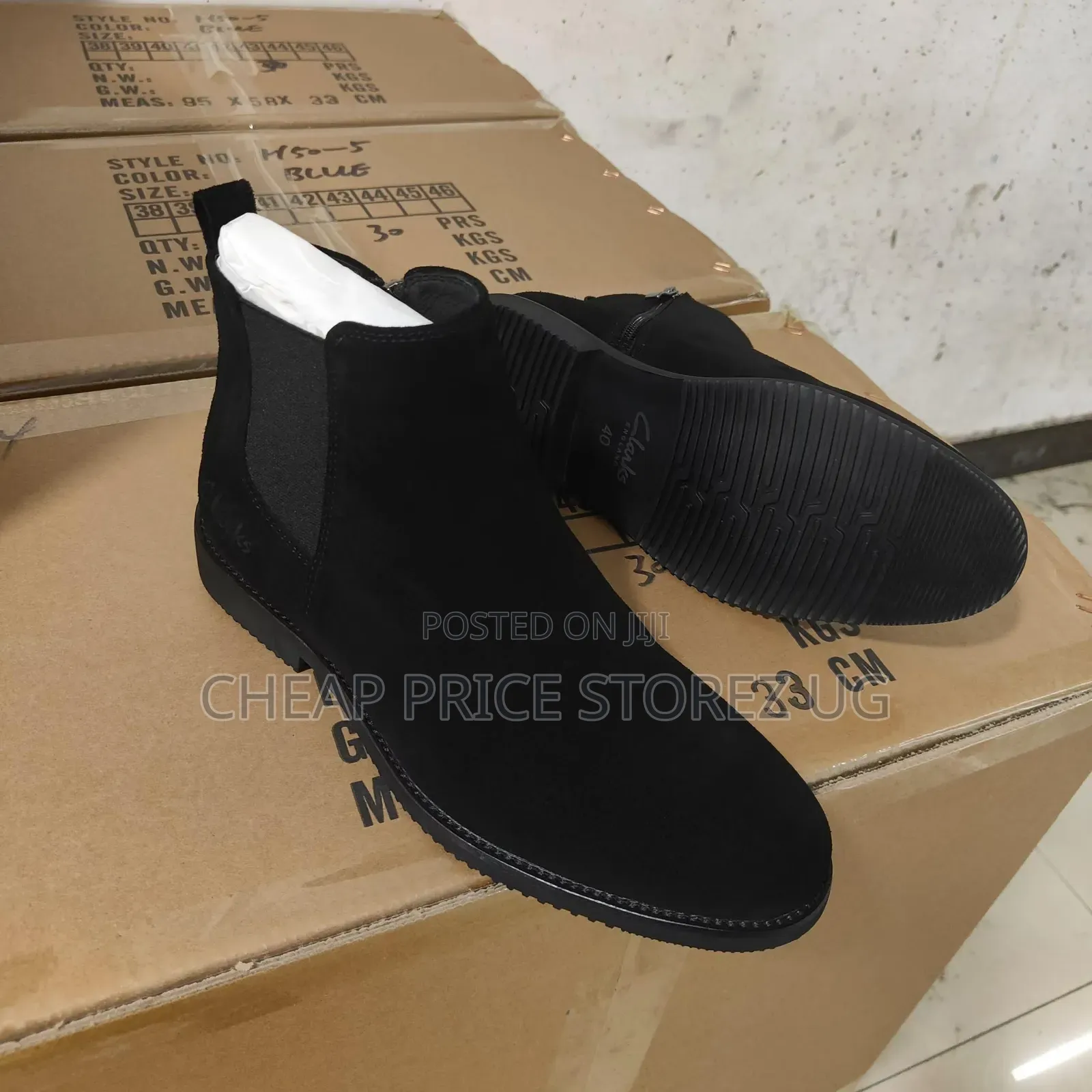 Boss Black Shoes Gentle Man's Boots