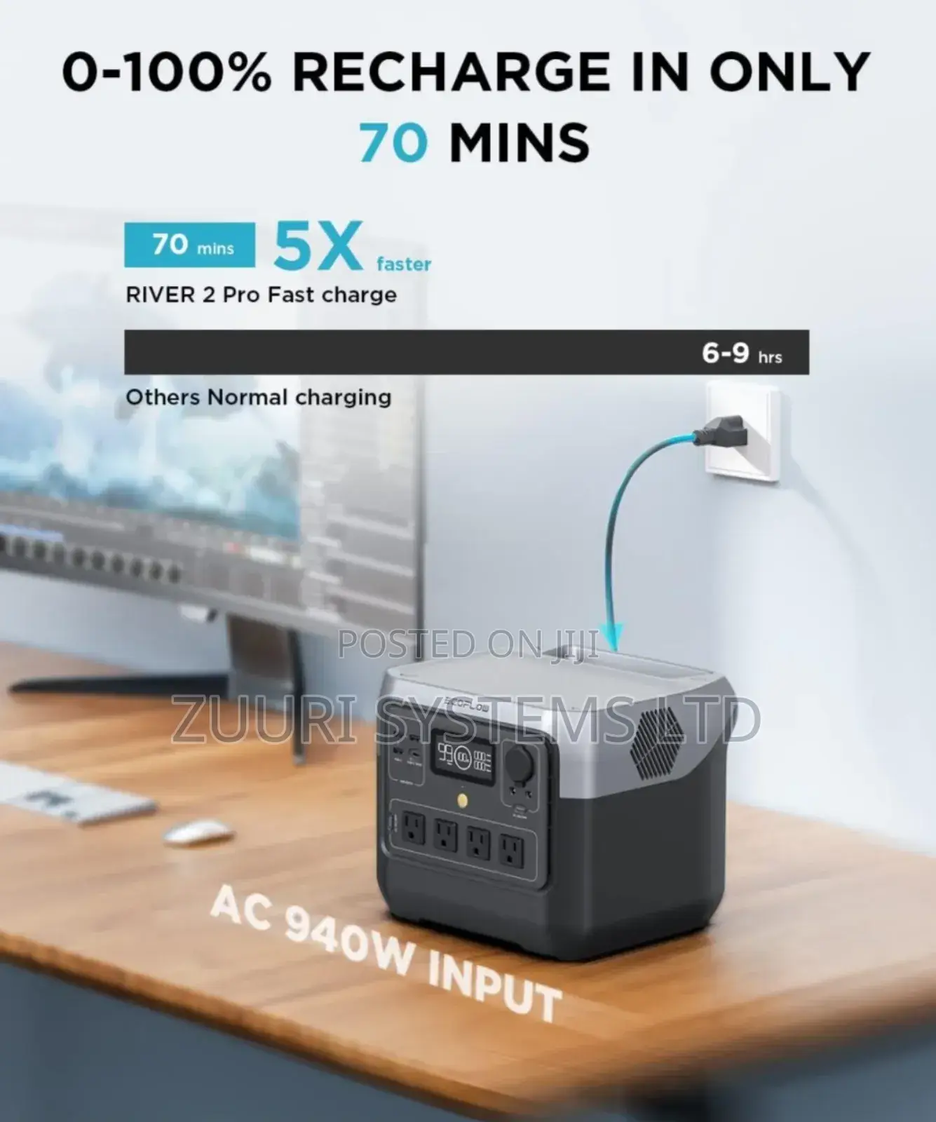 Ecoflow River 2 Pro 800watts Portable Power Station Uk
