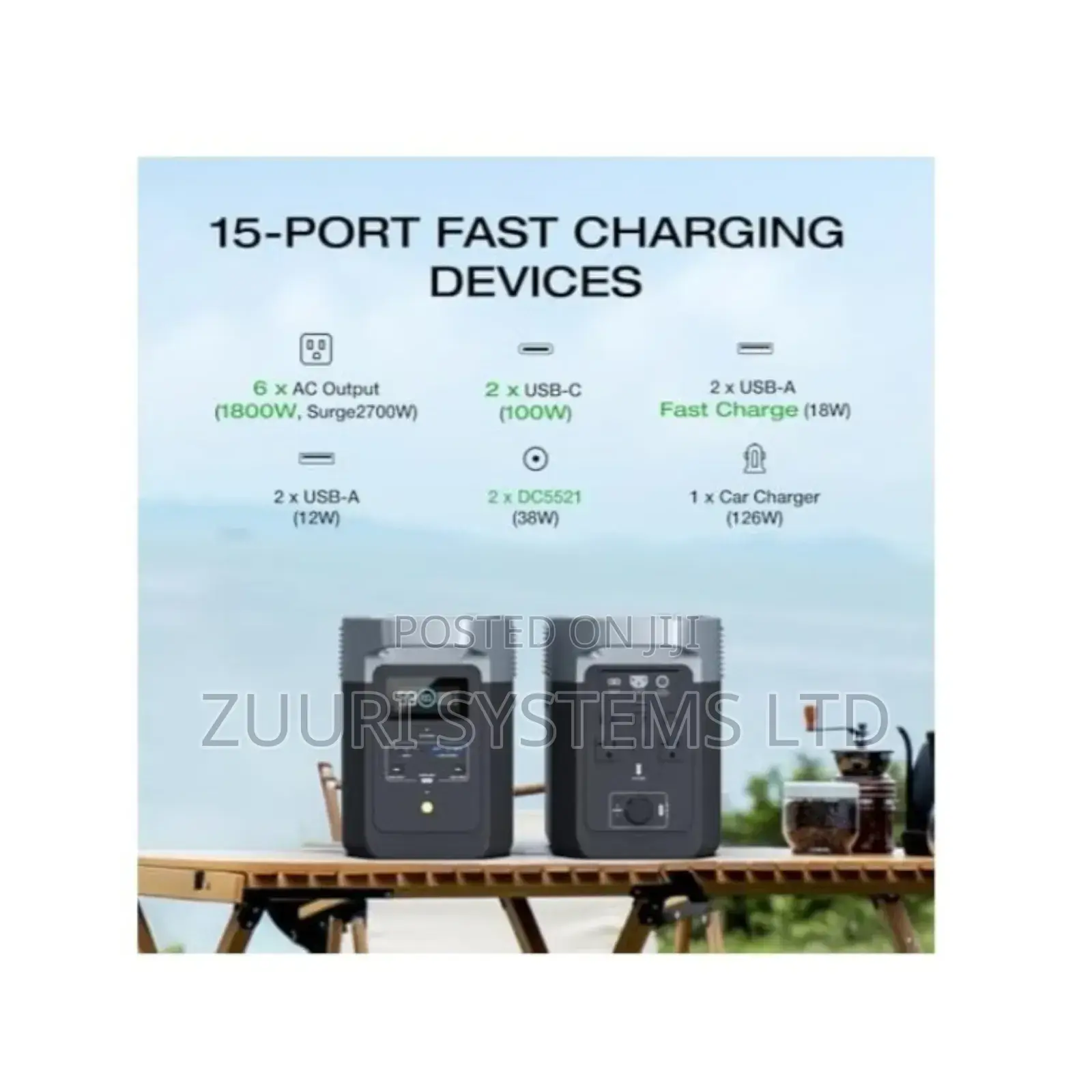 Ecoflow Delta 2 Portable Power Station 1800watts- Uk