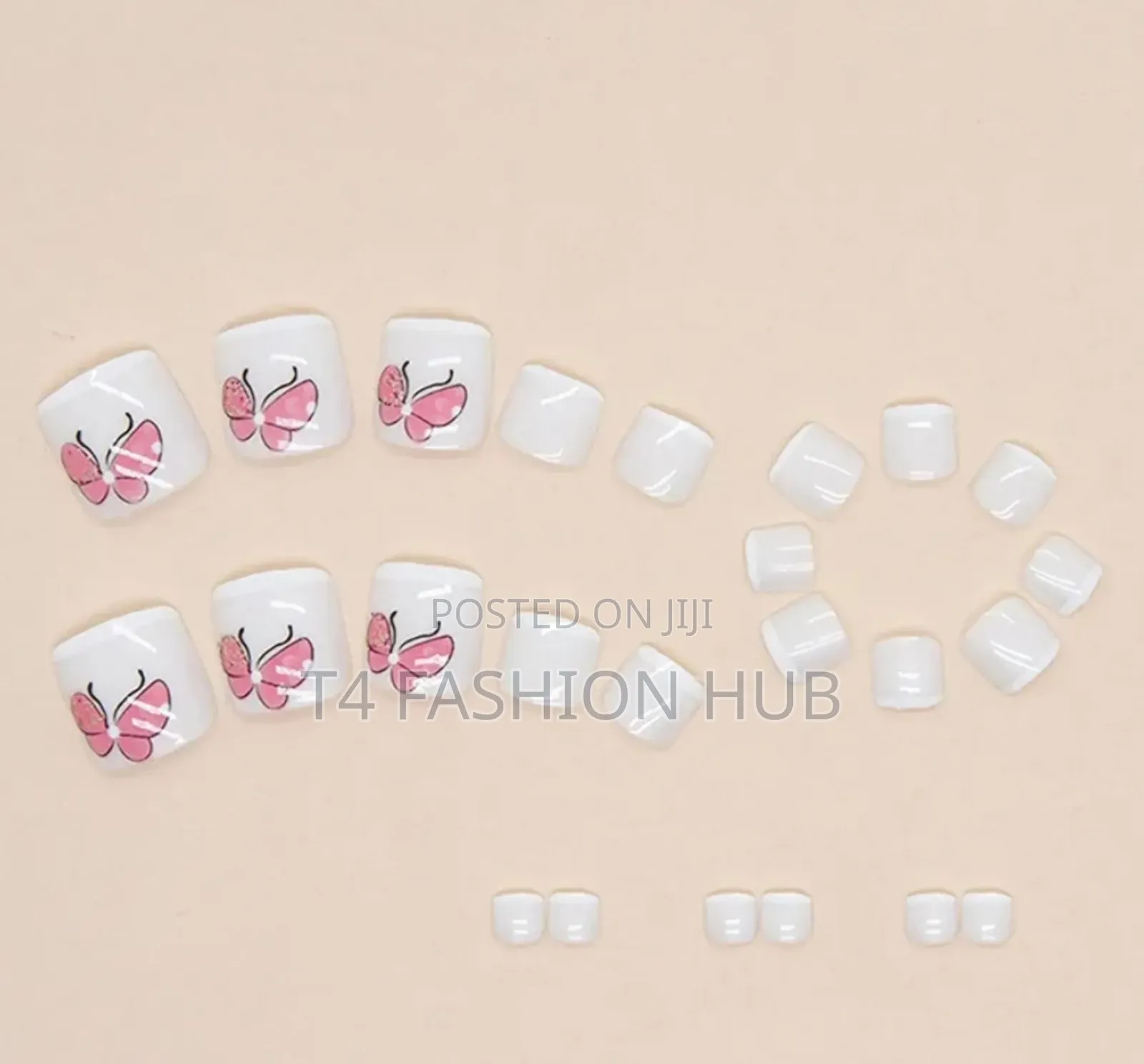 24 Reusable Artificial False Nails Set