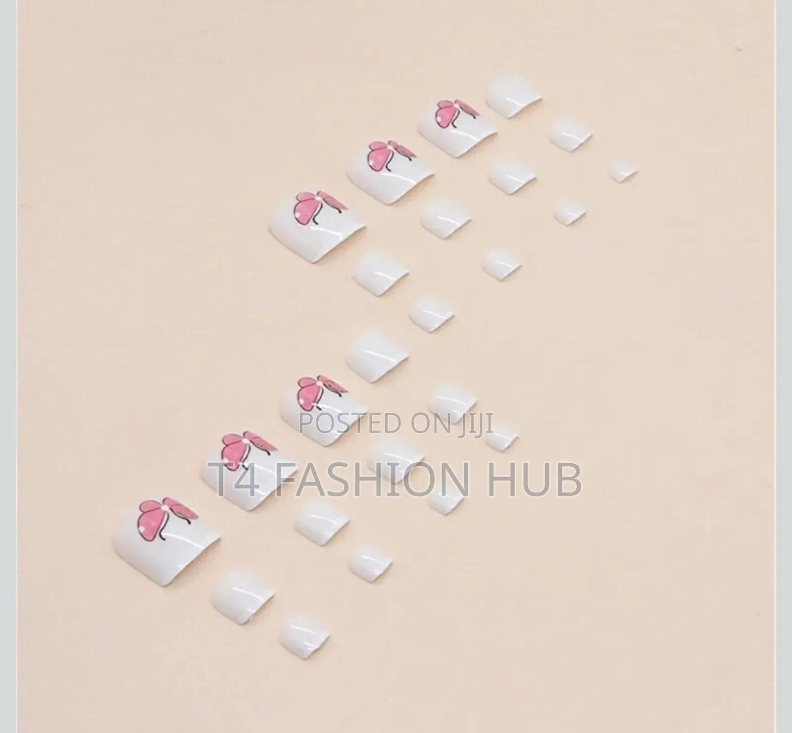 24 Reusable Artificial False Nails Set