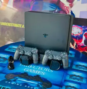 Playstation 4 Slim. Ps4 Slim. 1tb Storage, 25 Games Inside, 2 Pads.
