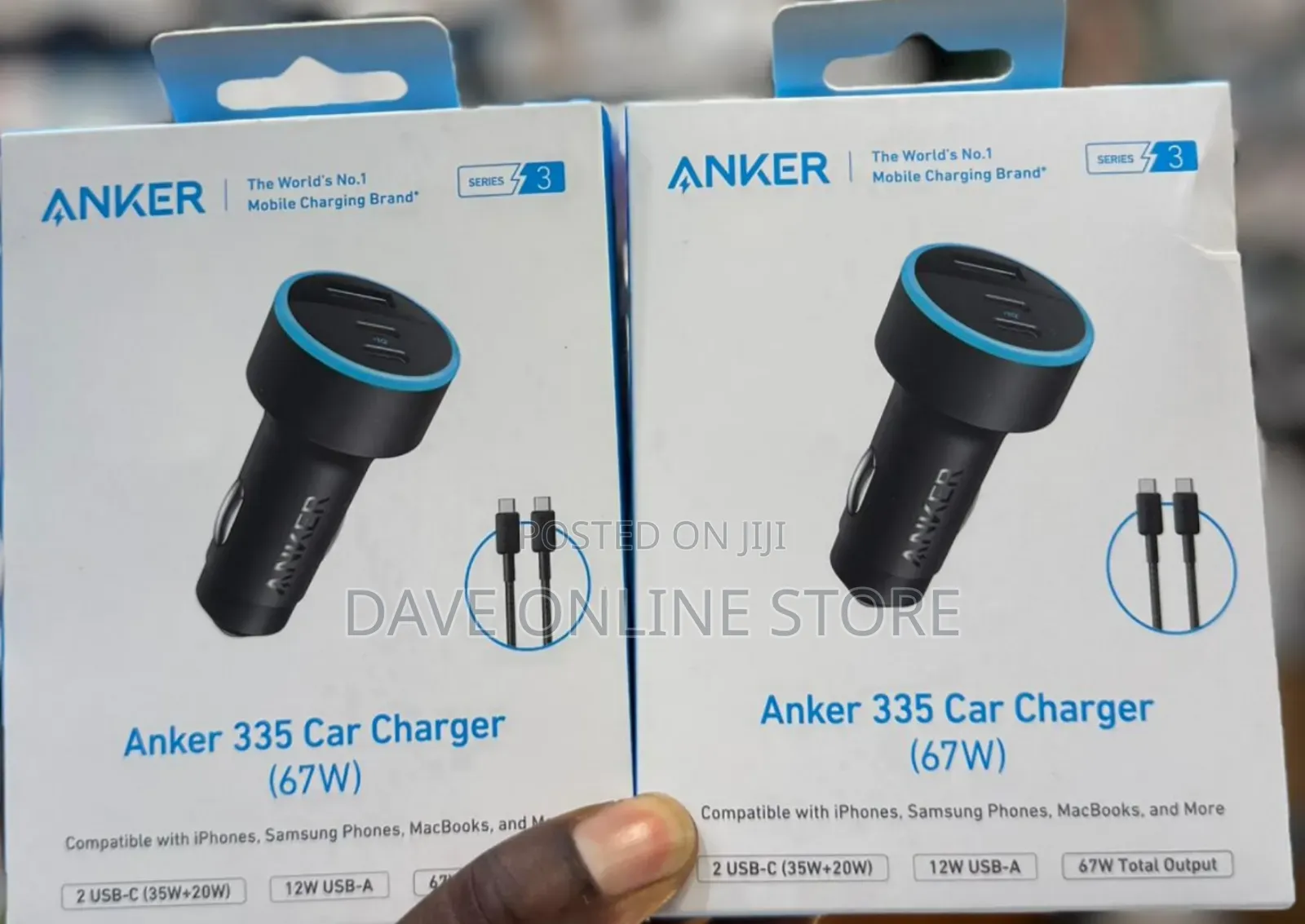 Anker 335 Car Charger 67w -