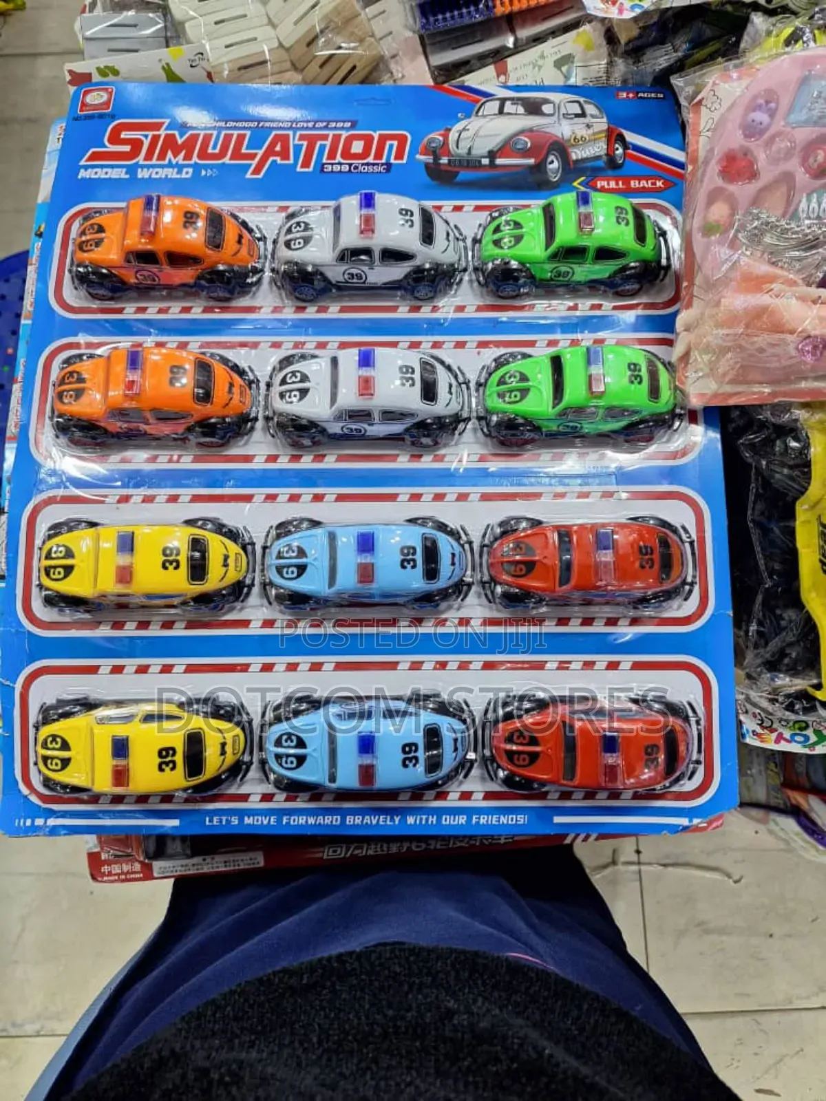 Set of 12 Plastic Toy Racing Cars,