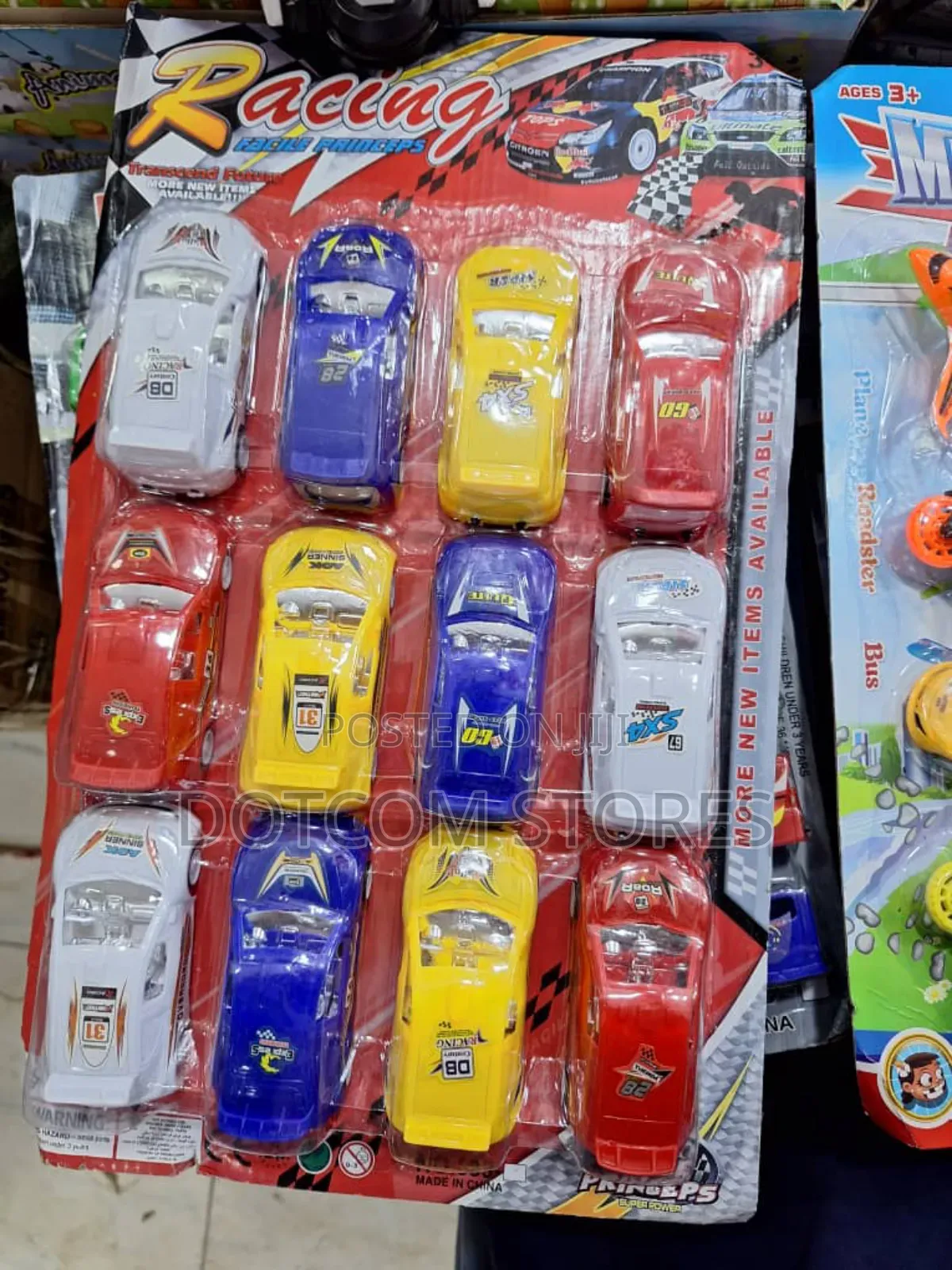 Set of 12 Plastic Toy Racing Cars,