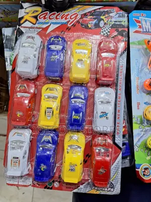 Set of 12 Plastic Toy Racing Cars,