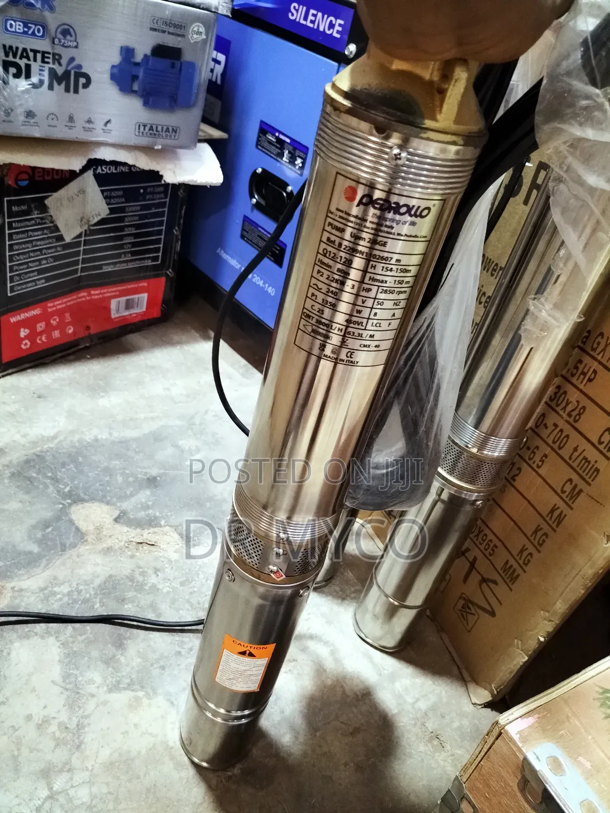 450ft/150m Pedrollo Submersible Water Pump