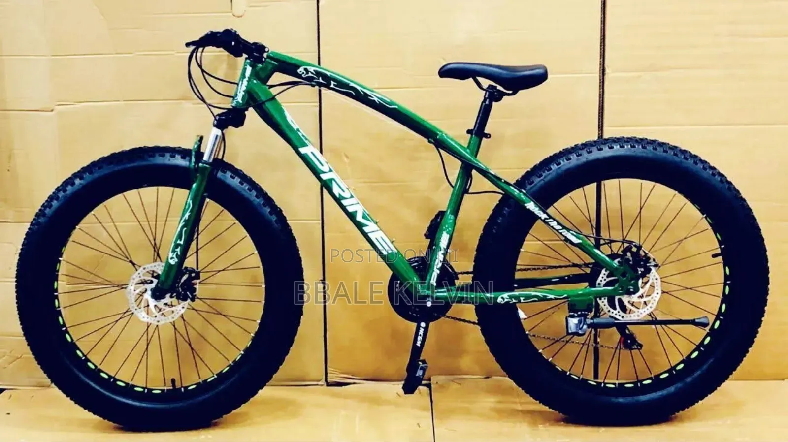7 Gear Fat Tyre Cycle (Green) With 26 Inch Wheel