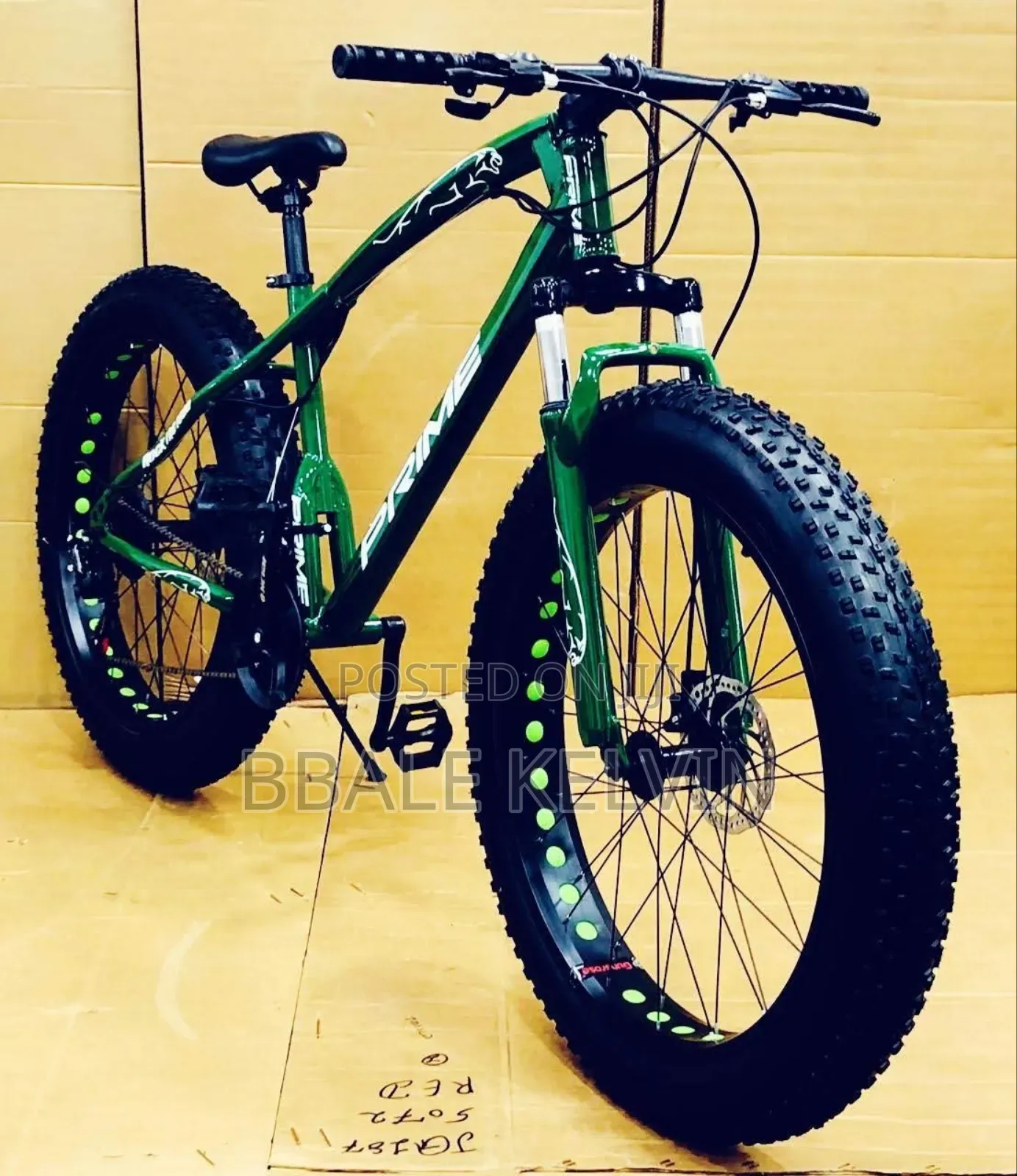 7 Gear Fat Tyre Cycle (Green) With 26 Inch Wheel