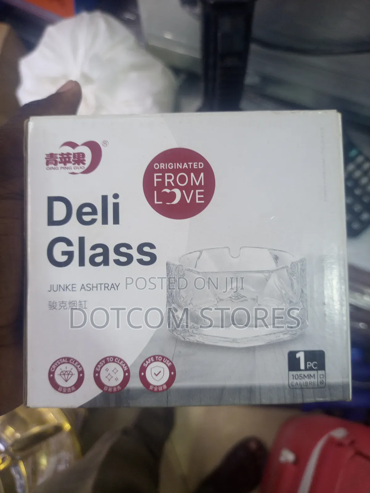 Deli Glass Junke Ashtray (Model: Am6053).