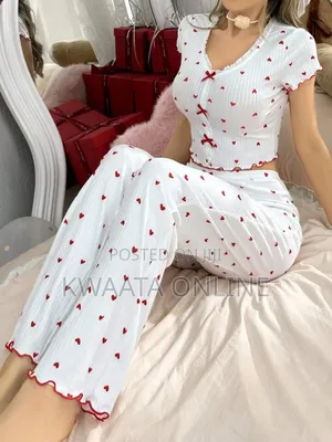 Womens Cute Pajama Sets 2 Piece Silk Loungewear Sets