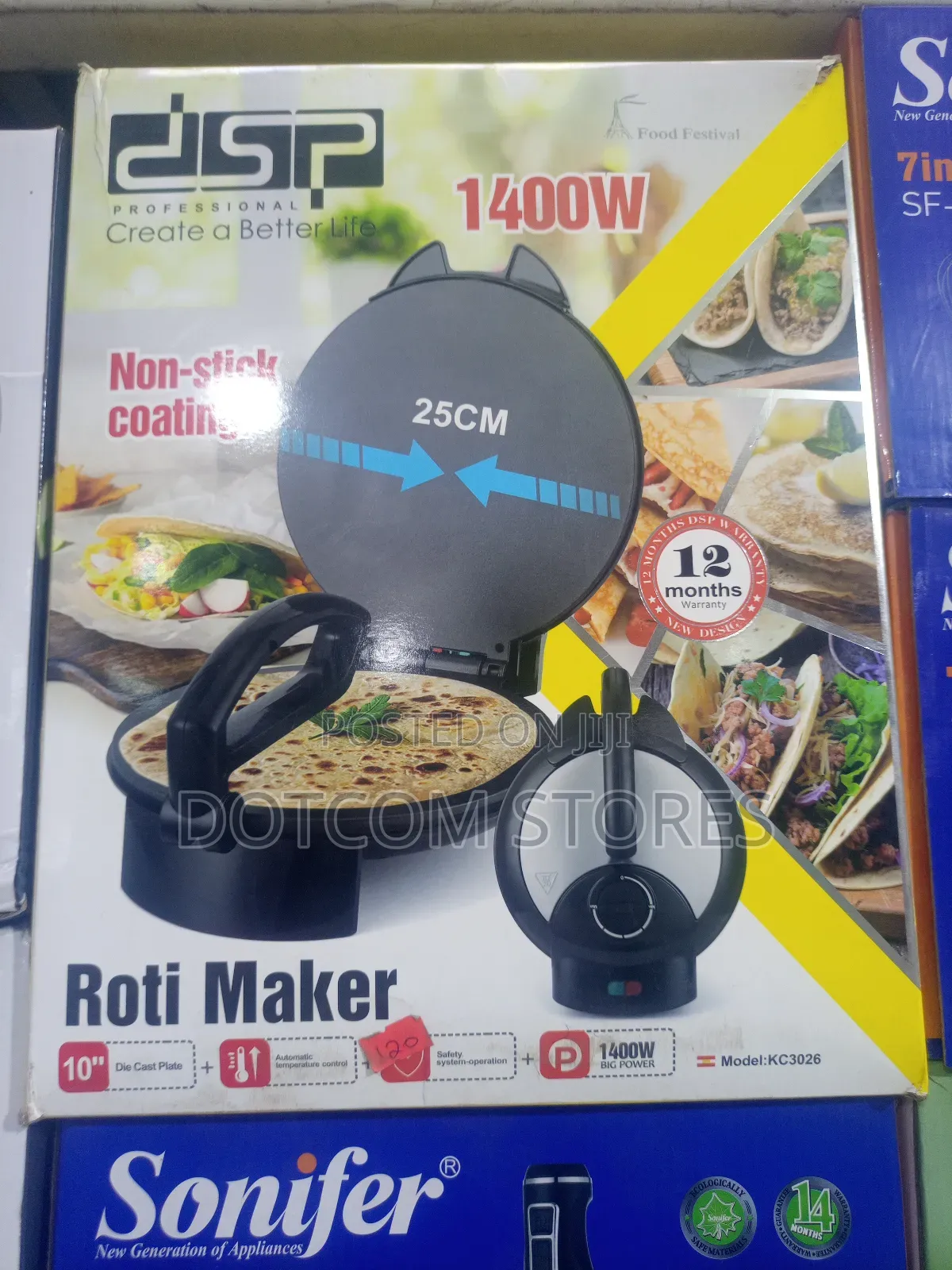 DSP Brand Roti/Chapatti Maker, Model Kc-3026.