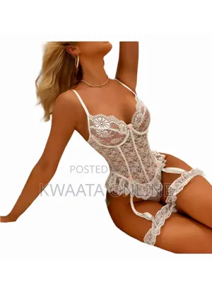 Women Bodysuit Lingerie Lace Front Floral Lace Garter Bodysuit