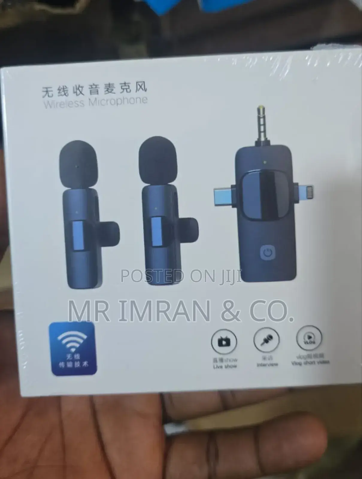 3-in-1 Dual Wireless Lavalier Microphone System