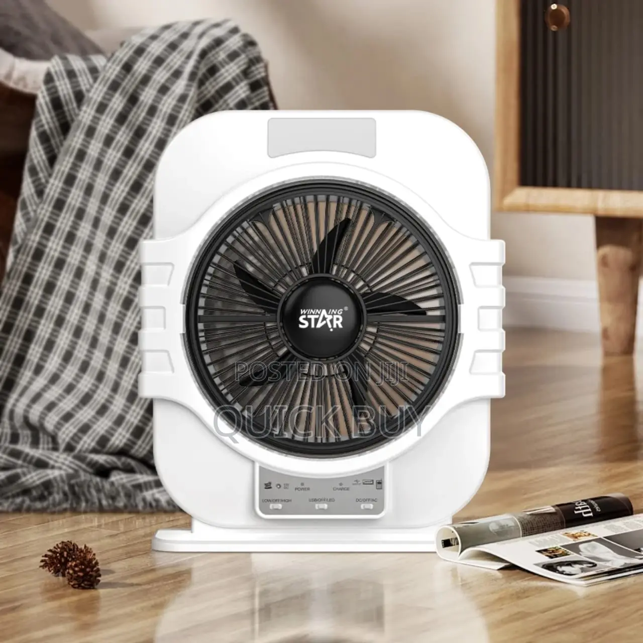 Winning Star St-405712-Inch Rechargeable Table Fan