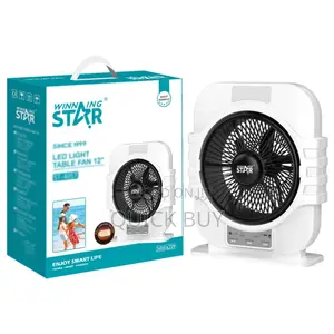 Winning Star St-405712-Inch Rechargeable Table Fan