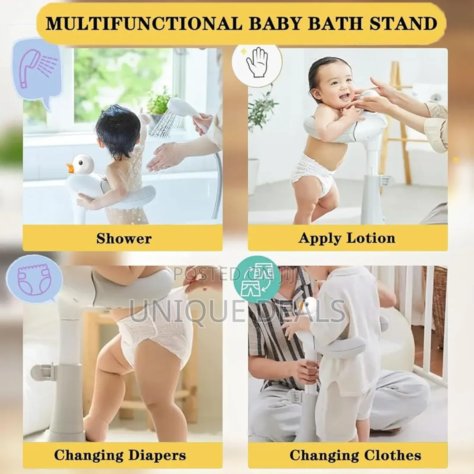 Adjustable Baby Shower Stand, Baby Bath Stand