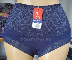 High Waist Cotton Floral Net Sexy Design Women Knickers-6 Pieces