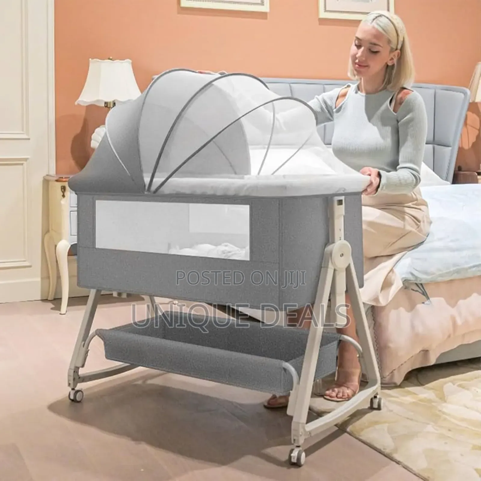 Baby Bedside Crib, Folding Newborn Bedside Sleeper