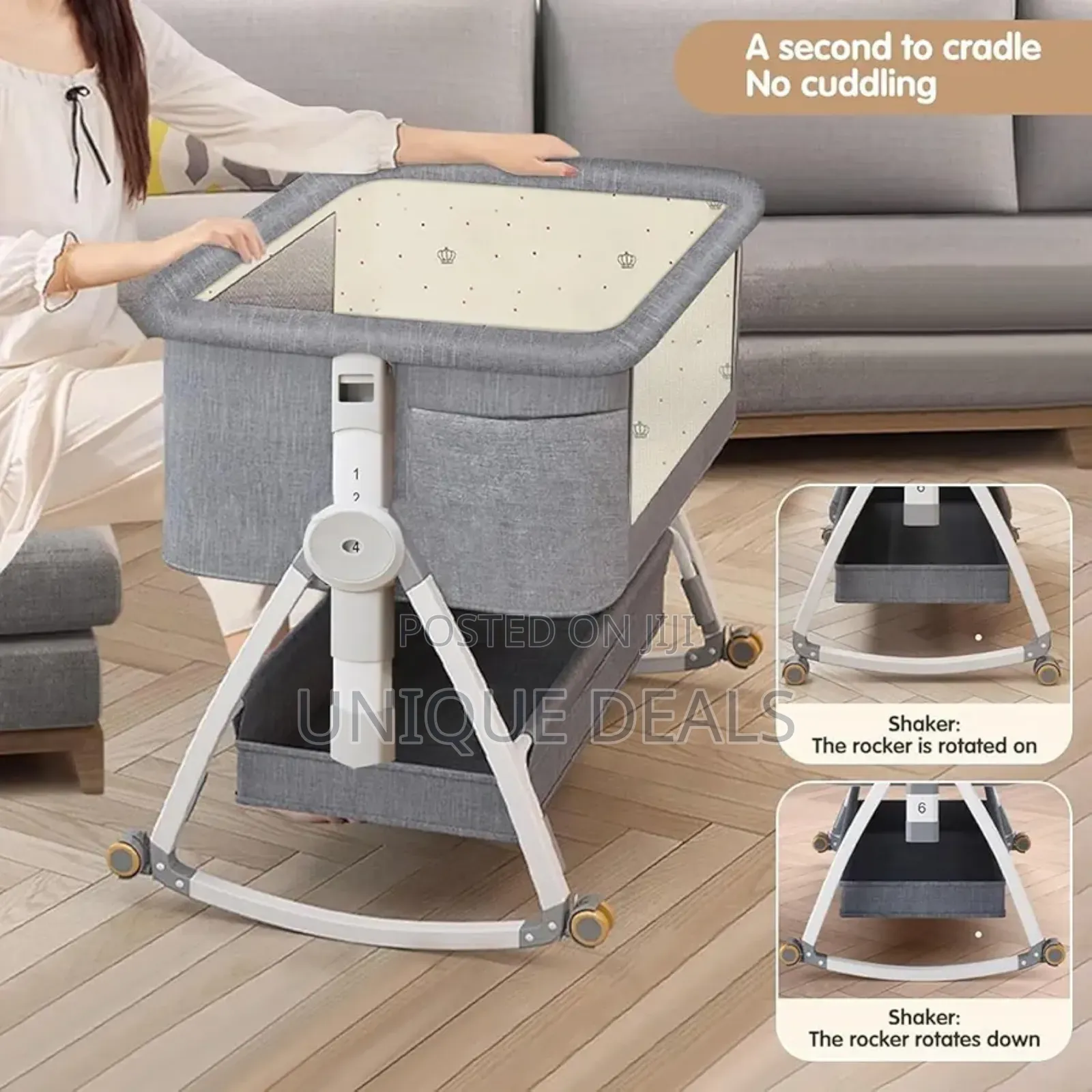 Baby Bedside Crib, Folding Newborn Bedside Sleeper