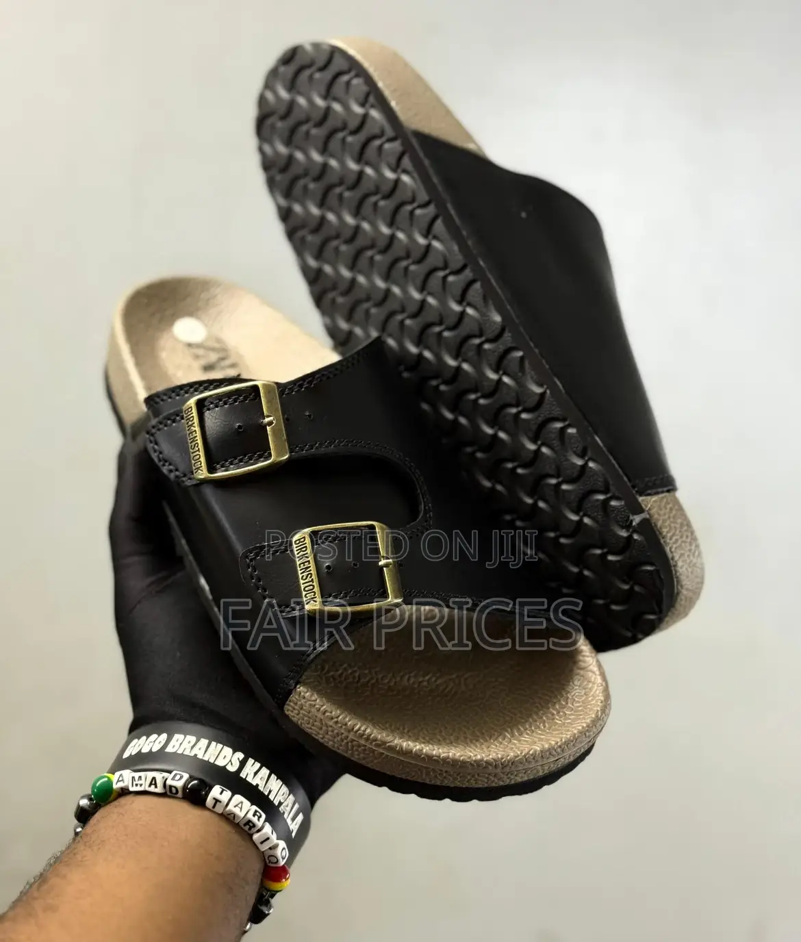 Gentle Buckle Sandals Black and Brown Available 40-45