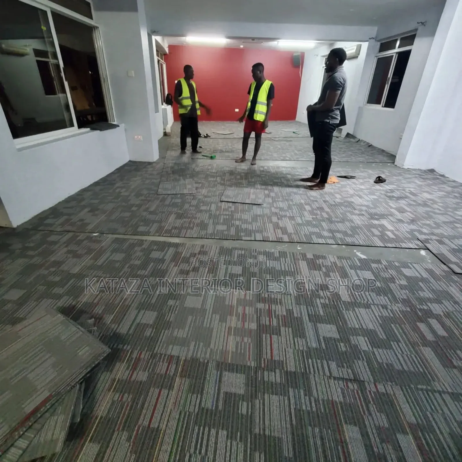 Office Woolen Tile Carpets