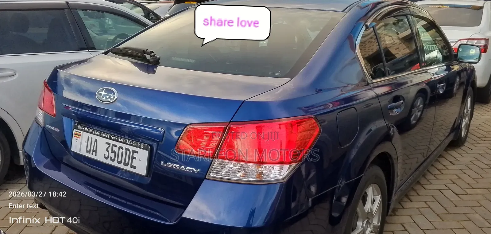 Subaru Legacy 2010 Blue