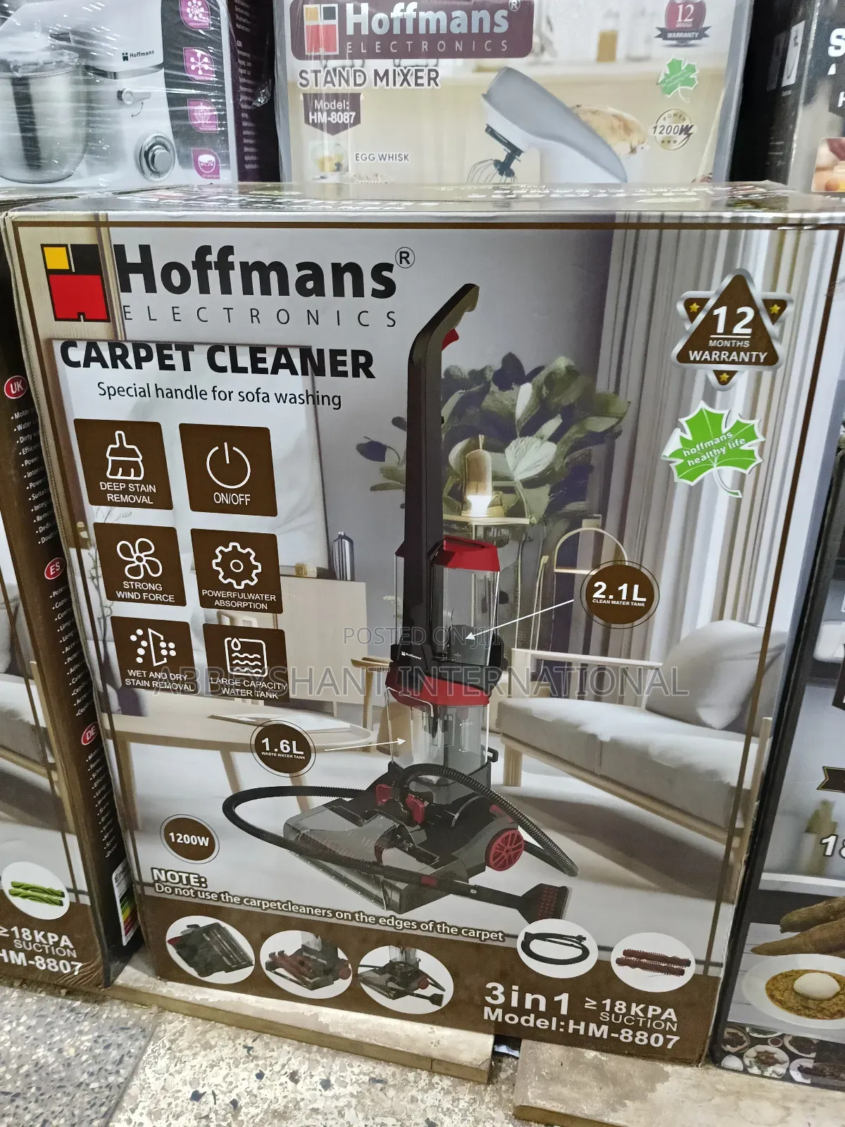 Hoffmans 3-in-1 Carpet Cleaner/Wet and Dry Carpet Cleaner