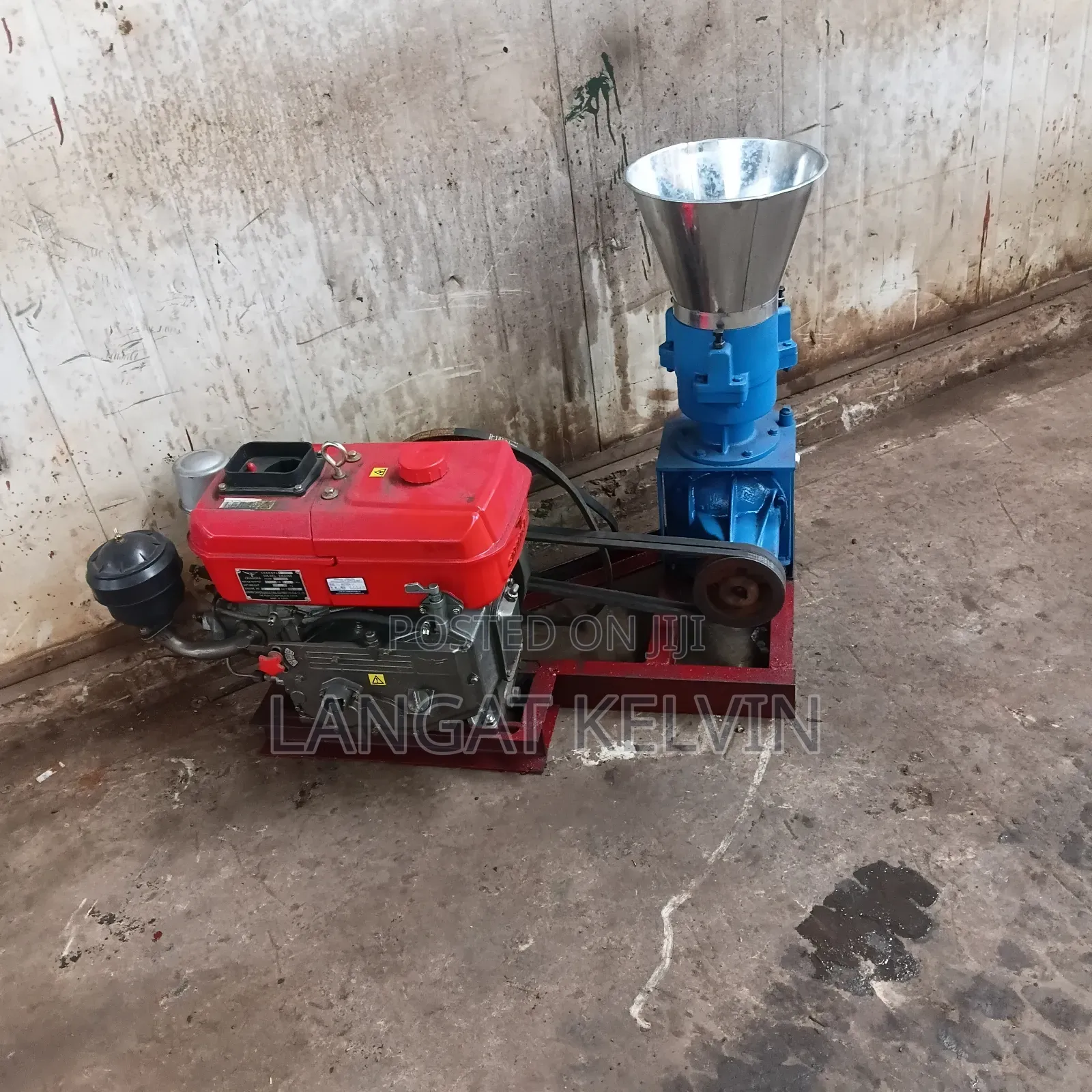 Pellet Making Machine With 8hp Diesel Engine