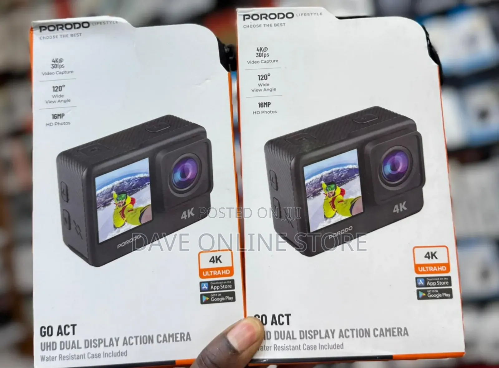 Porodo Uhd Dual Display Action Camera (Model Pd-4kacam)
