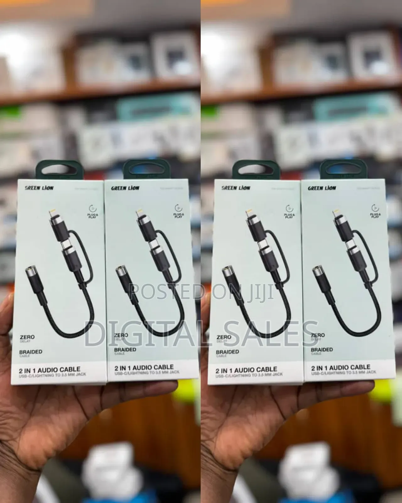 Green Lion 2-in-1 Audio Cable Adapter