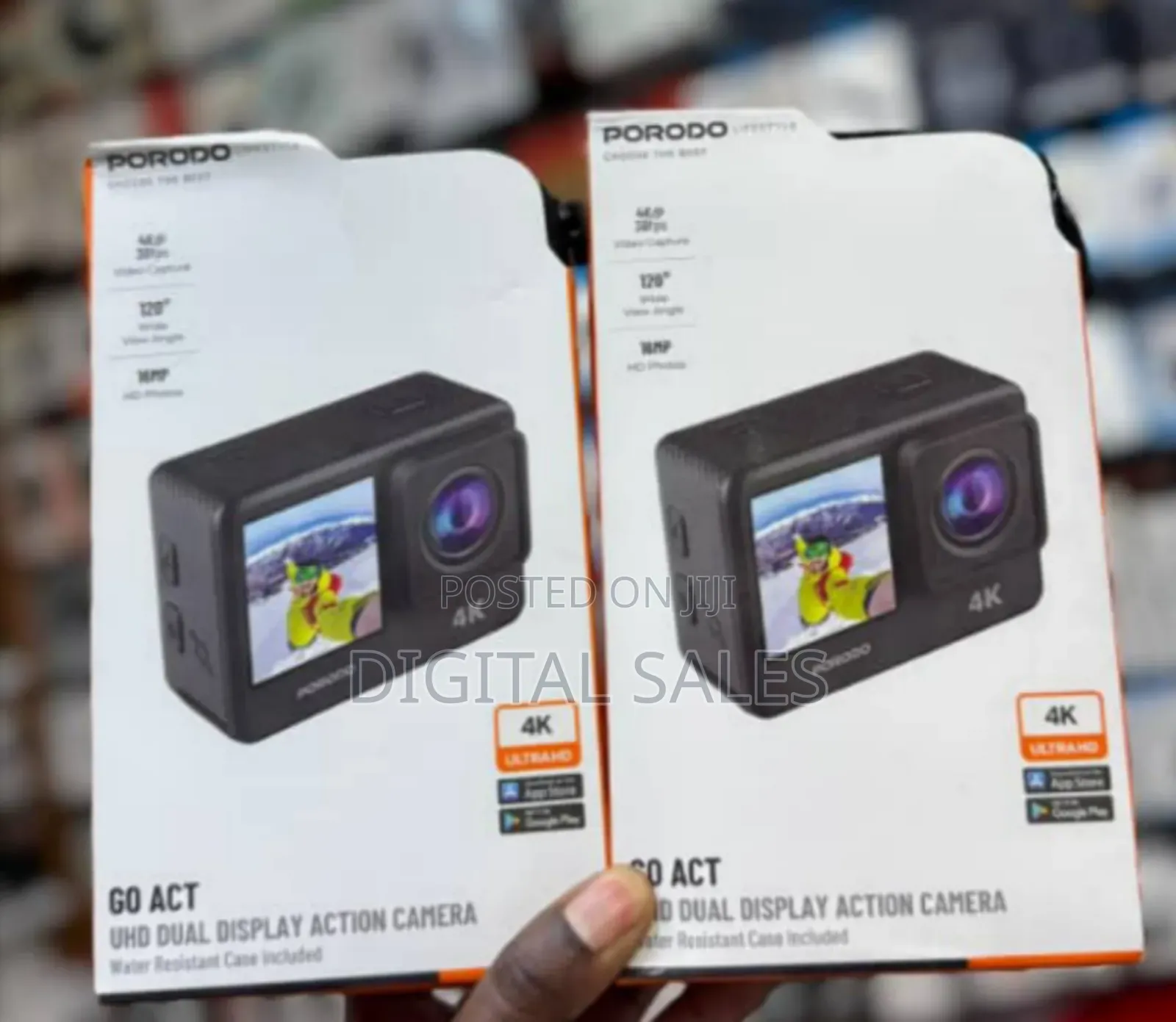 Porodo Uhd Dual Display Action Camera (Model Pd-4kacam)