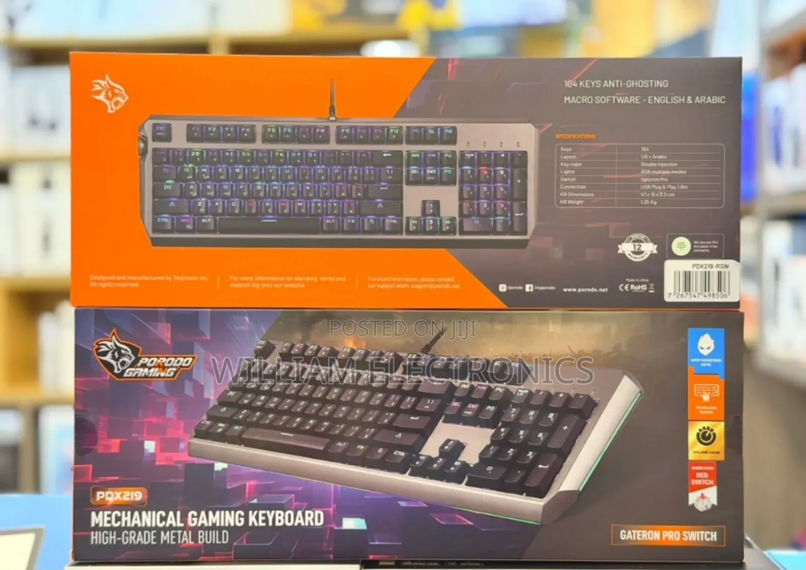 Porodo Gaming Wired Mechanical Keyboard