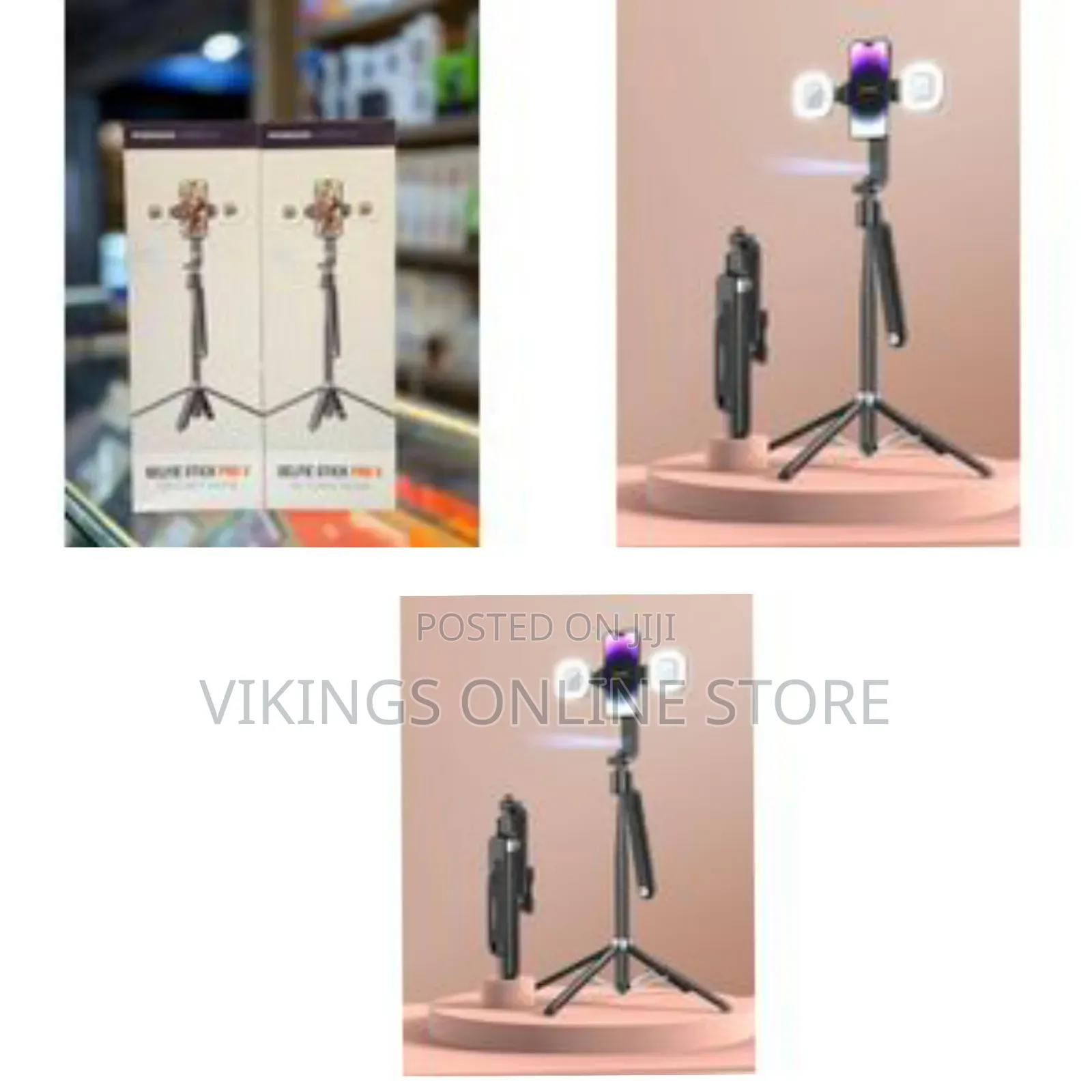 Porodo Selfie Stick Pro X With 360o Ai Tracking Tripod 135cm Extendabl