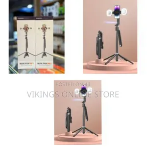 Porodo Selfie Stick Pro X With 360o Ai Tracking Tripod 135cm Extendabl