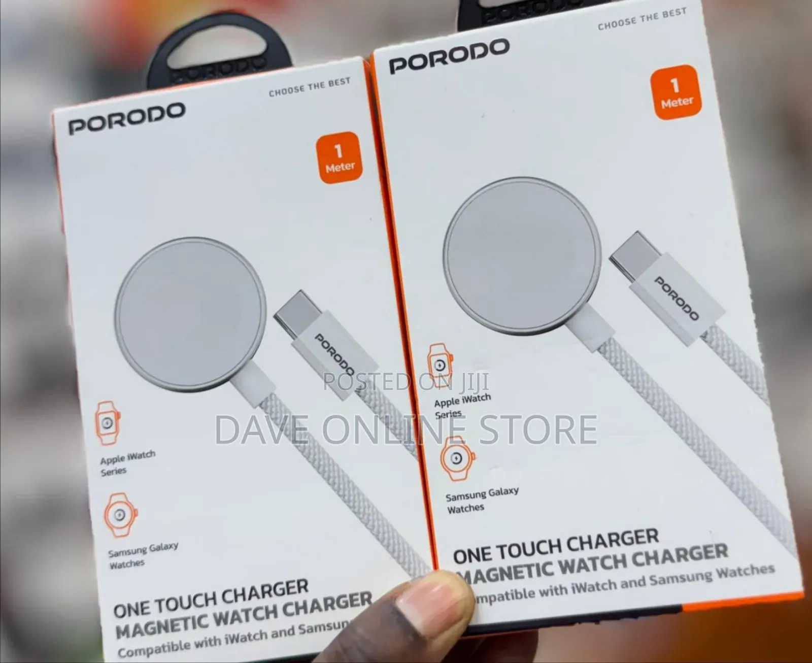 Porodo One Touch Magnetic Watch Charger
