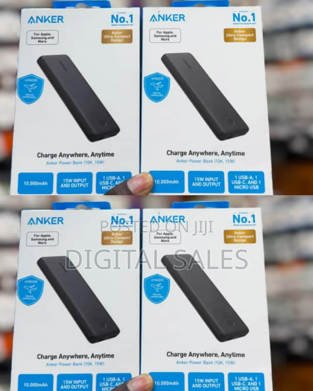 Anker Power Bank (, 15w) With an Ultra-Compact Design, Designed