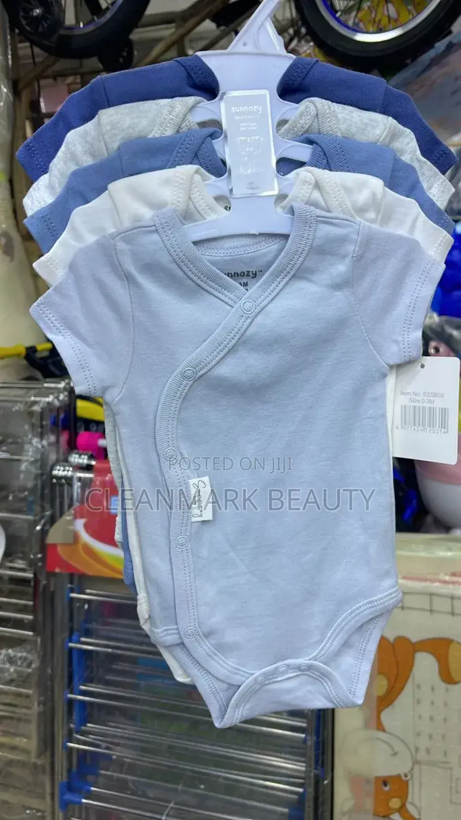 5 Pieces Body Suits Boys Cotton Original (0_12 Months