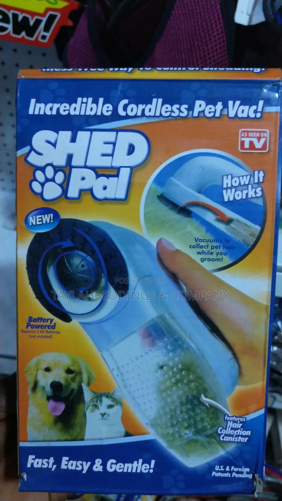 Pure Acoustics Premium Dog or Cat Shedding Glove No Mess Hair Vacuum