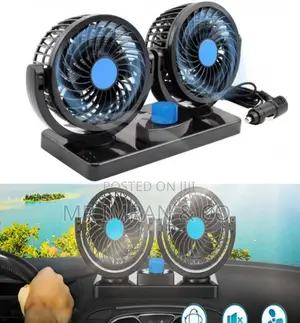 12v Dual Head Electric Car Cooling Fan