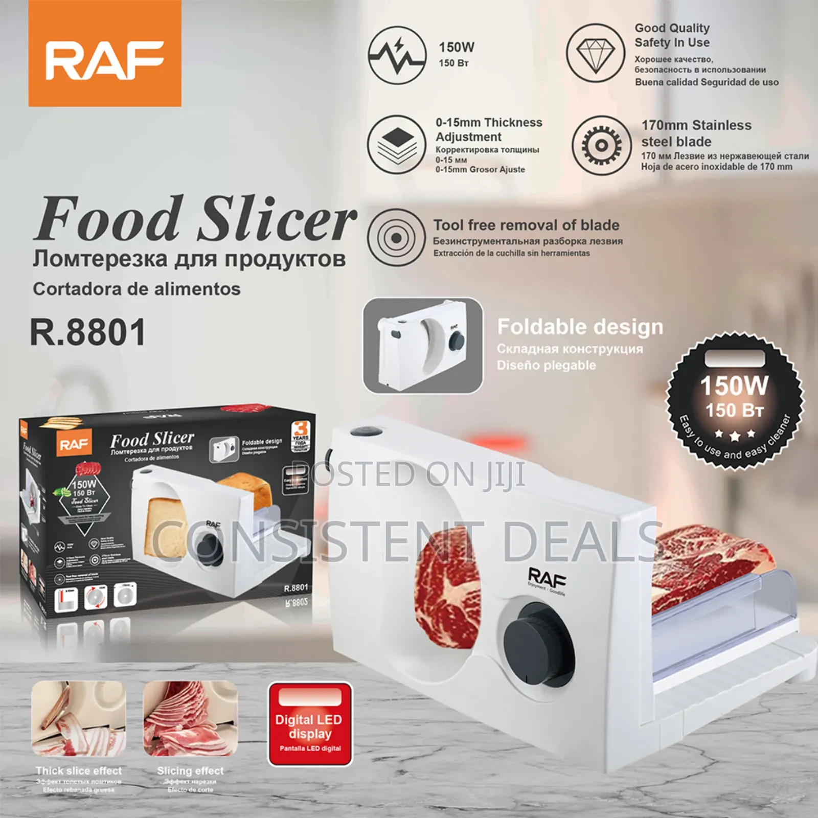 Raf Electric Food Slicer