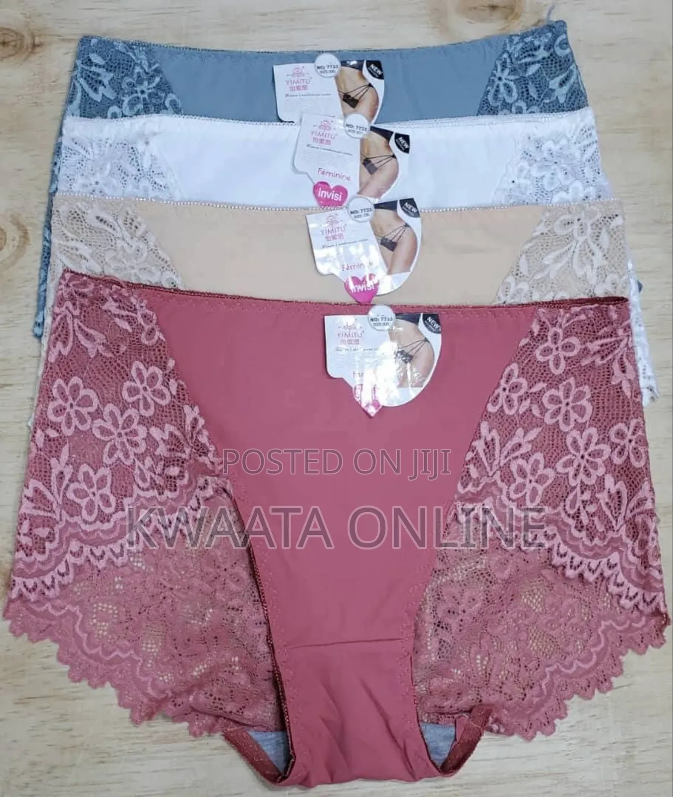 6 Pieces Womens Underwear Invisible Seamless Lace Underwear Panties