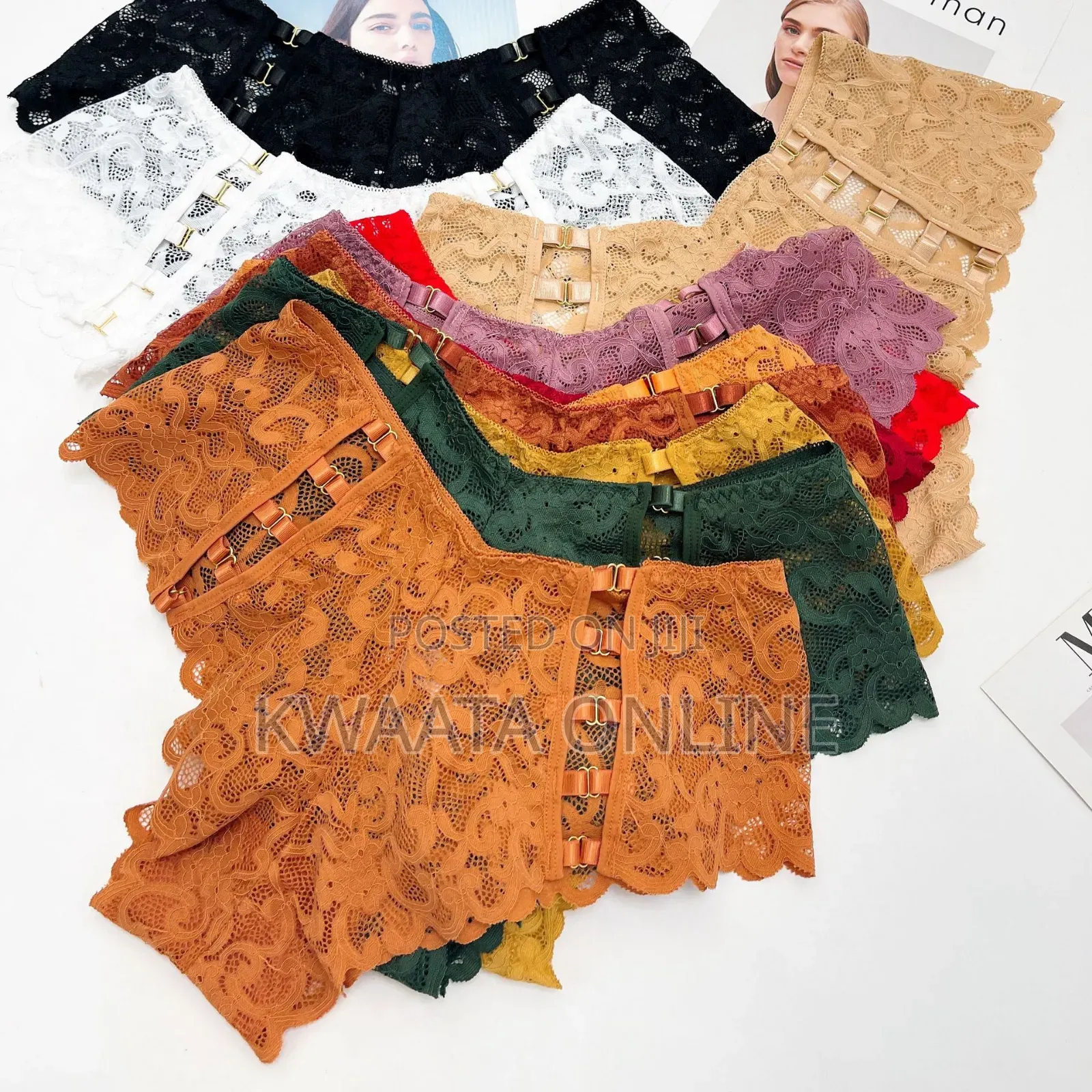 6piece Seamless Lace Thongs Underwear Breathable Comfort Panty