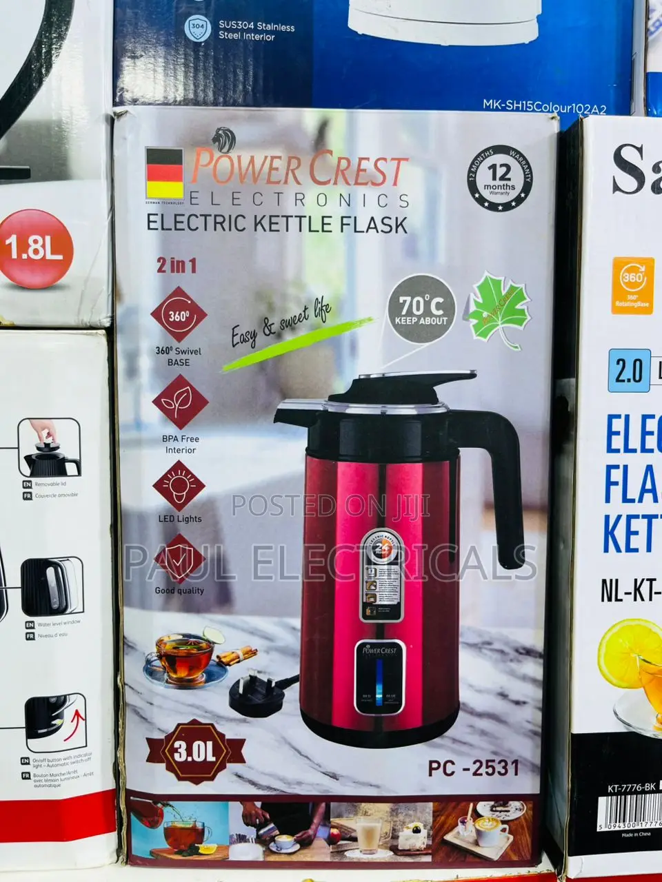 Power Crest Electric Kettle Flask